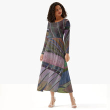 Load image into Gallery viewer, Look fantastic in this designer dress by JG. Only available at Ace Shopping Club. Handmade premium polyester-spandex fabric guaranteed a soft feeling. Classic round collar. 
