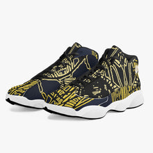 Load image into Gallery viewer, Yellow Skeleton Designer Basketball Sneakers
