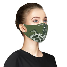 Load image into Gallery viewer, Green Turtle Designer Face Mask with Two PM 2.5 Filters
