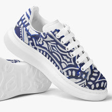 Load image into Gallery viewer, These blue and white sneakers are designed by Joe Ginsberg and only available at Ace Shopping Club. Leather upper with mesh lining construction. Soft EVA padded insoles. Reinforced EVA outsole for traction and exceptional durability. Lifestyle design, suitable for daily occasions. Free Shipping.
