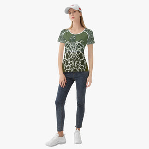 Green Turtle Designer T-shirt