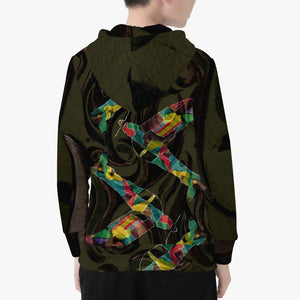 Premium designer kids hoodie to add to your child's closet. Handmade with premium polyester blend fabric. Guaranteed a soft wearing feeling. Reinforced cuffs and waist. Durable. 