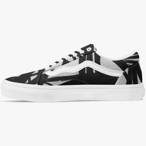 Fun designer black and white sneaker by JG. Only available at Ace Shopping Club. Unisex. Trendy canvas upper with soft lining construction.