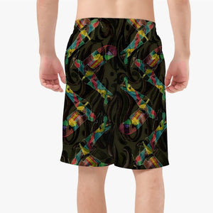 Men's board shorts designed by JG uniquely for Ace Shopping Club. Handmade premium polyester fabric guarantees a soft wearing feeling. Classic drawstring rope style, perfectly adjustable for any occasion. Look good in your new swimwear! Free Shipping.