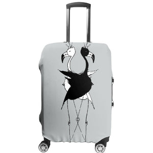 This designer luggage cover is specially created to protect your favorite suitcase, an essential accessory for your vacation or  business trip.