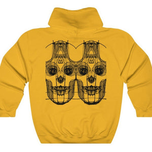 Crafted for comfort, this lighter weight sweatshirt is perfect for relaxing. Once put on, it will be impossible to take off. Designed by Joe Ginsberg for Ace. Classic fit. Material: 50% Cotton; 50% Polyester. Medium fabric (8.0 oz/yd² (271.25 g/m²). This yellow hoodie runs true to size. Free Shipping.