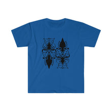 Load image into Gallery viewer, Dark blue men and dog graphic tees. Made soft cotton. Shop www.aceshoppingclub.com now!
