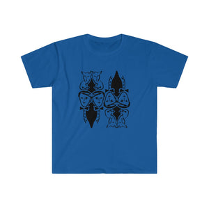 Dark blue men and dog graphic tees. Made soft cotton. Shop www.aceshoppingclub.com now!