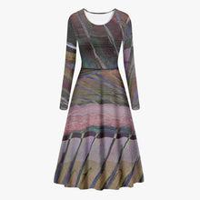 Load image into Gallery viewer, Look fantastic in this designer dress by JG. Only available at Ace Shopping Club. Handmade premium polyester-spandex fabric guaranteed a soft feeling. Classic round collar. 
