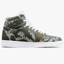 Load image into Gallery viewer, Forest Green High-Top Designer Sneakers. Unisex. Free shipping.
