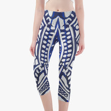 Load image into Gallery viewer, Delft Blue Yoga Pants
