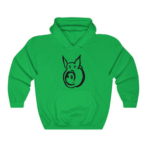 Pig designer hoody in bright green for women at Ace Shopping Club. We welcome you to shop with us! www.aceshoppingclub.com 