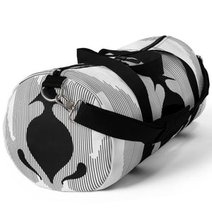 Get this premium black and white sports bag at Ace Shopping club. the best store to buy your premium fitness wear.