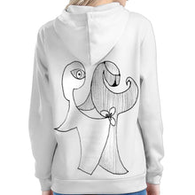 Load image into Gallery viewer, This hoodie design is inspired and call for the unity of all people. Specially designed by Joe Ginsberg. Material: 100% Q Milch. Yes, this is a sustainable and organic synthetic fabric made from milk. 
