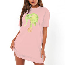 Load image into Gallery viewer, Little Elephant Designer T-shirt Dress
