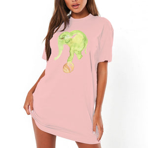 Little Elephant Designer T-shirt Dress