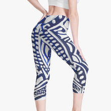 Load image into Gallery viewer, Delft Blue Yoga Pants
