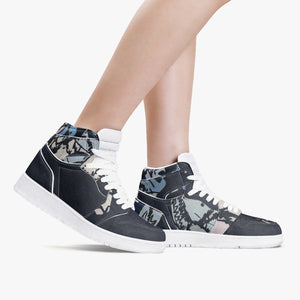 Blue Turtle High-Top Sneakers | Unisex