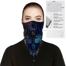 Load image into Gallery viewer, Skeletor Designer Sports Bandana with Filter Pads

