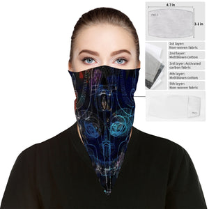 Skeletor Designer Sports Bandana with Filter Pads