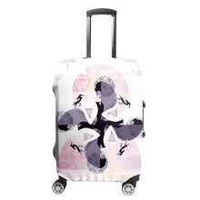 Load image into Gallery viewer, This luggage cover is specially designed to protect your favorite suitcase, an essential accessory for your business trip. Side slits for luggage handles and a zipper on the bottom to securely tight fit. Shop at Ace.

