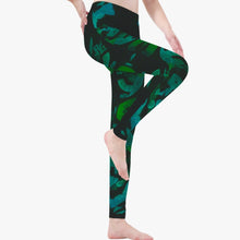 Load image into Gallery viewer, Green yoga or pilates pants. Sportwear for all sport.

