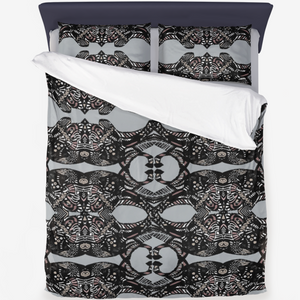 This Duvet Cover is designed by award-winning designer, Joe Ginsberg for Ace Shopping club..  The set contains 1 duvet cover, and 2 pillowcases. Made of high-density anti-allergy polyester plain fabric, with the perfect pilling resistance.