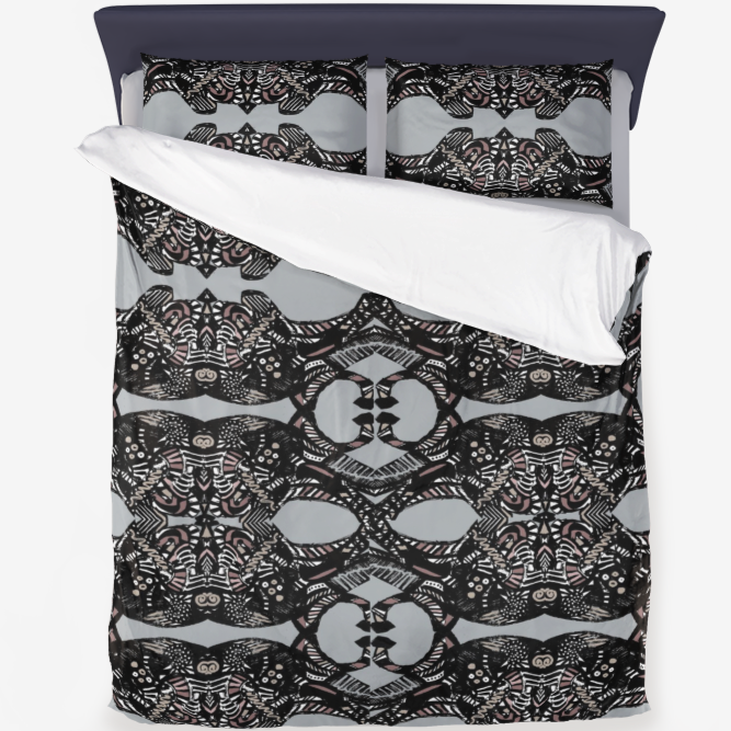 This Duvet Cover is designed by award-winning designer, Joe Ginsberg for Ace Shopping club..  The set contains 1 duvet cover, and 2 pillowcases. Made of high-density anti-allergy polyester plain fabric, with the perfect pilling resistance.