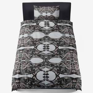 This Duvet Cover is designed by award-winning designer, Joe Ginsberg for Ace Shopping club..  The set contains 1 duvet cover, and 2 pillowcases. Made of high-density anti-allergy polyester plain fabric, with the perfect pilling resistance. Premium hyperallergenic designer bedding at Ace Shopping Club