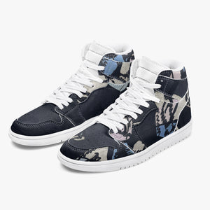 Blue Turtle High-Top Sneakers | Unisex