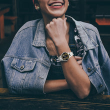 Load image into Gallery viewer, Exclusive designer watch type just for you. Be different and stand out. Ultra-thin watch with a stylish strap. From the JG Signature Watch Collection. Free shipping.
