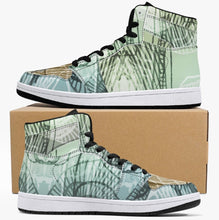 Load image into Gallery viewer, Fantastic designer high-top sneakers for him and her. Leather with mesh lining construction. Soft EVA padded insole. EVA outsole for traction and exceptional durability. Free shipping. 
