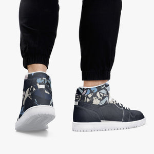 Blue Turtle High-Top Sneakers | Unisex