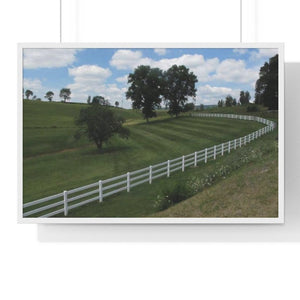 "Ranch" is a beautiful photographic print on paper and a great art piece in your interior decor. Wooden frame. Museum quality frame comes in black or white. Printing Paper: Matte premium paper. Plexiglass front. For indoor use. Multiple sizes. Free shipping.