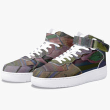 Load image into Gallery viewer, Fish unisex designer sneakers by JG. Only available at Ace Shopping Club. Leather upper with mesh lining construction. High-profile ankle support, premium leather for durability, Hook-and-loop closure guarantees a better fit. 
