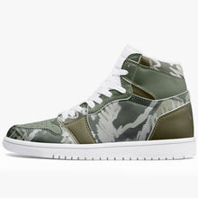 Load image into Gallery viewer, Forest Green High-Top Designer Sneakers. Unisex. Free shipping.
