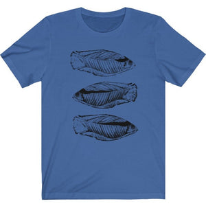 This royal blue  designer t-shirt is the ultimate fisherman's shirt and the best gift to give to  your family or  friends. Designed by Joe Ginsberg for Ace Shopping Club. Retail fit. Material: 100% Soft cotton. Runs true to size. Free shipping.