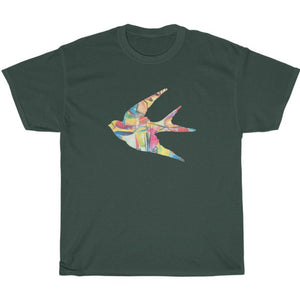 Premium army green crop-top t-shirts with bird graphic at Ace Shopping Club. Shop with us for premium T-shirts. www.aceshoppingclub.com