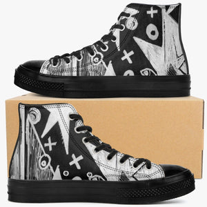 Fashion without limits! These extremely comfortable high-top sneakers are designed by award-winning designer, Joe Ginsberg. A truly original way to express oneself and inspire new fashion trends on the go