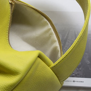 Casual designed yellow green box handbag. Material: Leather. Lining Material: Cotton. Interior: Cell Phone Pocket. Hardness: Soft. Closure Type: Hasp. Closure: zipper. Size: 12.59 x 11.02 inches (32cm x 28 cm). Free shipping.
