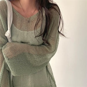 Loose light sweater for those casual moments. Style: Casual. Sleeve Style: Regular. Sleeve Length: Full. Pattern: Loose-fitting. Material: Polyester,Acrylic. Collar: O-Neck. Clothing Length: Regular