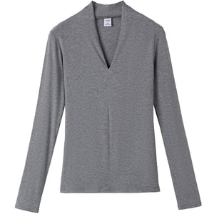 Long Sleeved V-Neck Top | Multiple Colors