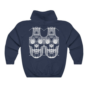 Skeleton Designer Hooded Sweatshirt | Multiple Colors Available