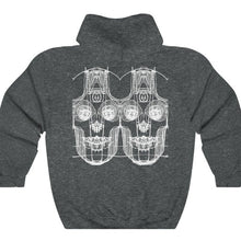Load image into Gallery viewer, Crafted for comfort, this dark grey hoodie  is perfect for relaxing. Once put on, it will be impossible to take off. Designed by Joe Ginsberg for Ace. Classic fit. Material: 50% Cotton; 50% Polyester. Medium fabric (8.0 oz/yd² (271.25 g/m²). Runs true to size. Free Shipping.

