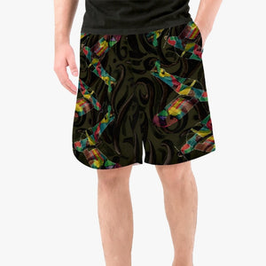 Men's board shorts designed by JG uniquely for Ace Shopping Club. Handmade premium polyester fabric guarantees a soft wearing feeling. Classic drawstring rope style, perfectly adjustable for any occasion. Look good in your new swimwear! Free Shipping.