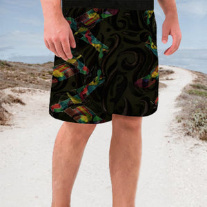 Men's board shorts designed by JG uniquely for Ace Shopping Club. Handmade premium polyester fabric guarantees a soft wearing feeling. Classic drawstring rope style, perfectly adjustable for any occasion. Look good in your new swimwear! Free Shipping.