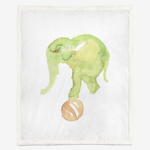 Elephant Plush Blanket | Multiple Sizes
