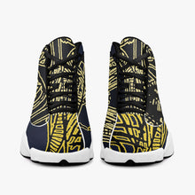 Load image into Gallery viewer, Yellow Skeleton Designer Basketball Sneakers
