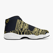 Load image into Gallery viewer, Yellow Skeleton Designer Basketball Sneakers
