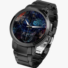 Load image into Gallery viewer, This sports watch is a unique gift for someone who loves fishing. Designer by Joe Ginsberg. Classic analogues high quality automatic mechanical movement watch. High-density stainless-steel body, accurate timing. 
